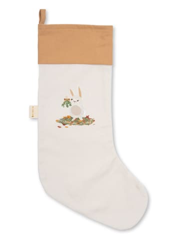 FABELAB Weihnachtssocke "Woodland Kaninchen" in Weiß