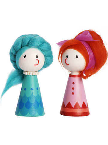 SUNNYSUE 6-delige set: poppen naturel