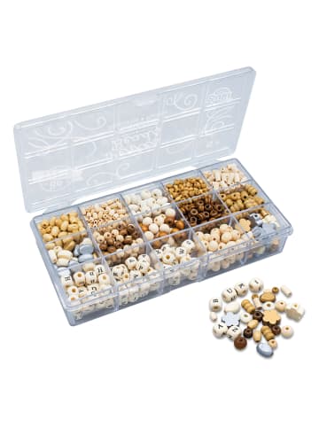 BUKI Zestaw drewnianych koralików "Natural" - 5+