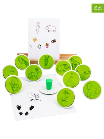 SUNNYSUE 12-delige reuzenstempelset "Dierensporen" - vanaf 3 jaar