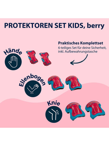 Hudora 6-częściowy zestaw ochraniaczy "Kids"