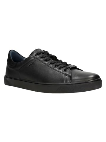 Wojas Leren sneakers zwart