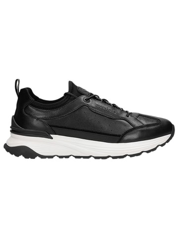 Wojas Leren sneakers zwart/wit