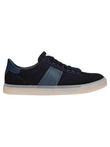 Wojas Leder-Sneakers in Dunkelblau/ Blau