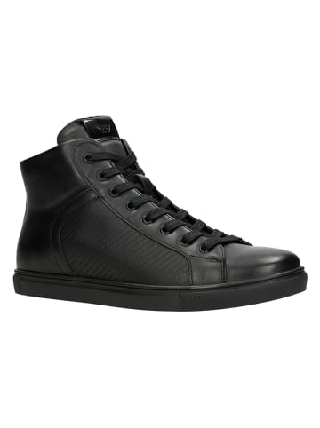 Wojas Leder-Boots in Schwarz