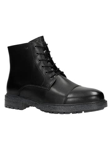 Wojas Leder-Boots in Schwarz