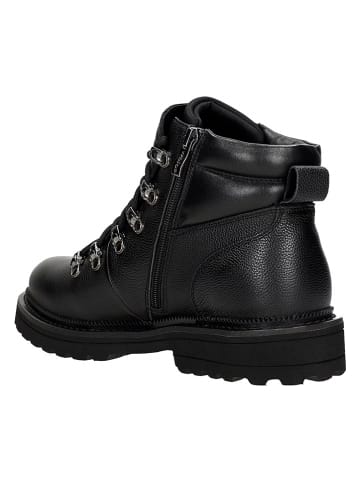 Wojas Skórzane botki w kolorze czarnym