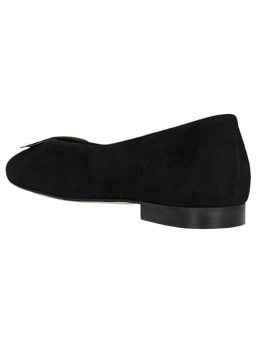 Wojas Leder-Ballerinas in Schwarz