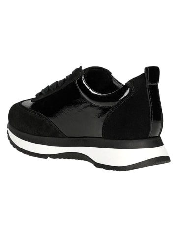 Wojas Leder-Sneakers in Schwarz