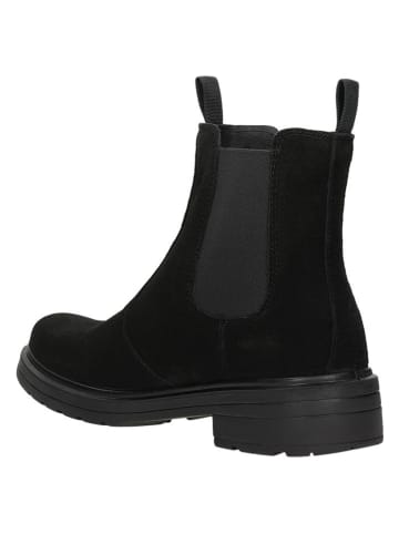 Wojas Leder-Chelsea-Boots in Schwarz