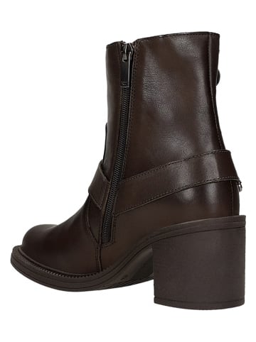 Wojas Leren enkellaarzen bruin