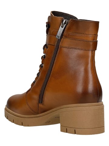 Wojas Skórzane botki w kolorze jasnobrązowym