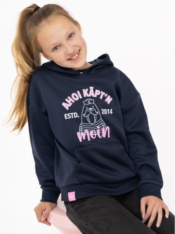Zwillingsherz Hoodie "Ahoi Käpt´n" in Dunkelblau