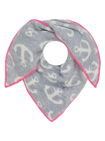 Zwillingsherz Chusta trójkątna "Anchor" w kolorze szarym