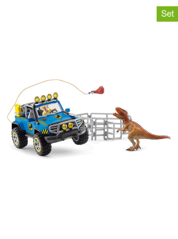 Schleich 36-częściowy zestaw "Off-road vehicle with dinosaur exterior" do zabawy - 5+