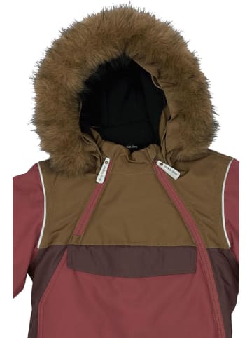 mikk-line Kombinezon zimowy w kolorze brązowo-czerwonym