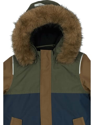 mikk-line Parka lichtbruin/donkerblauw