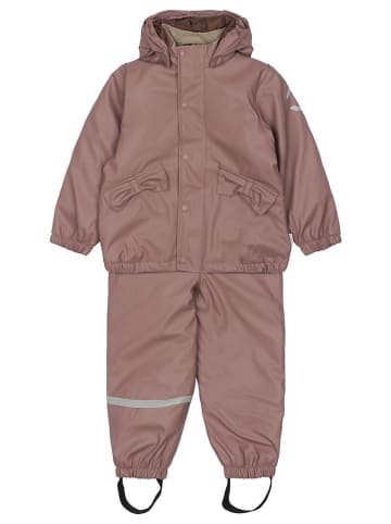 mikk-line 2-delige regenoutfit lichtroze
