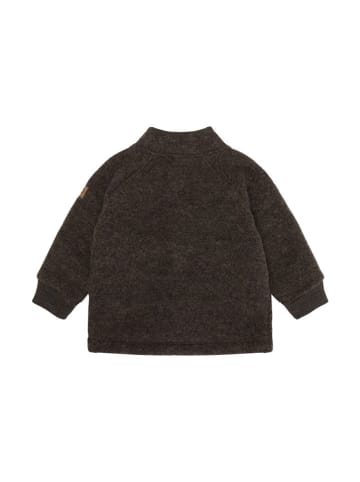 mikk-line Wolljacke in Dunkelbraun