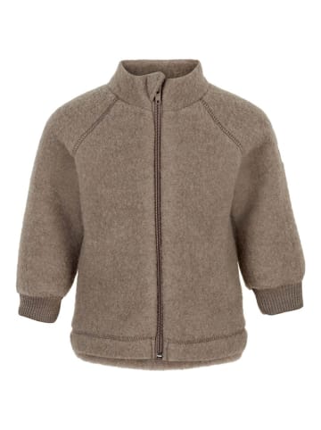 mikk-line Wolljacke in Hellbraun