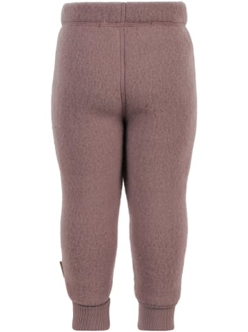 mikk-line Wełniane spodnie w kolorze szaroróżowym