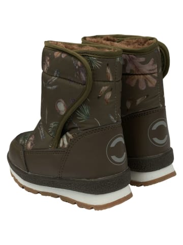mikk-line Botki zimowe w kolorze khaki