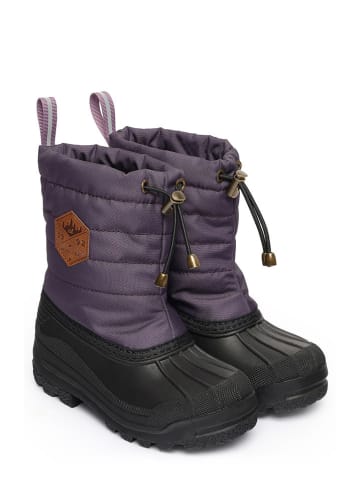 mikk-line Winterboots auberginekleurig/zwart