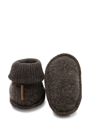 mikk-line Buty w kolorze ciemnobrązowym do raczkowania