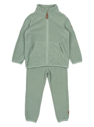 mikk-line 2-delige fleece outfit groen