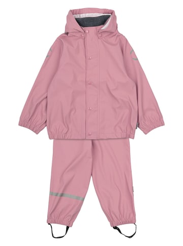 mikk-line 2-delige regenoutfit oudroze