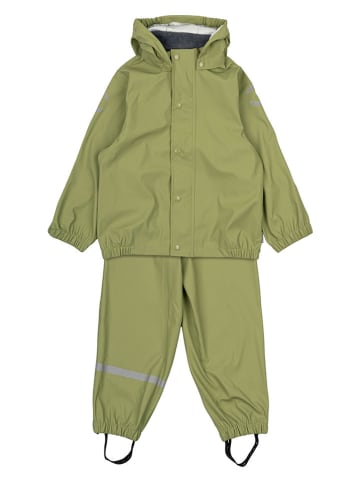 mikk-line 2-delige regenoutfit groen