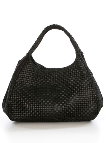 Anna Morellini Leren schoudertas zwart - (B)41 x (H)30 x (D)34 cm