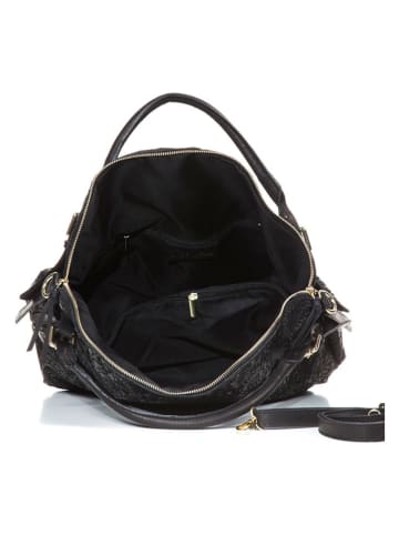 Anna Morellini Leder-Shopper "Cortona" in Braun - (B)40 x (H)36 x (T)16 cm