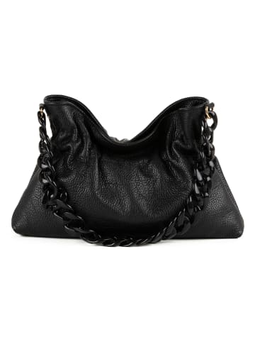 Anna Morellini Leren handtas "Fabrizia" zwart - (B)33 x (H)21 x (D)4 cm