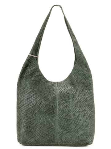 Anna Morellini Leren schoudertas groen - (B)38 x (H)2 x (D)30 cm