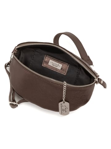 Anna Morellini Leder-Gürteltasche "Azzurra" in Braun - (B)21 x (H)13 x (T)6 cm