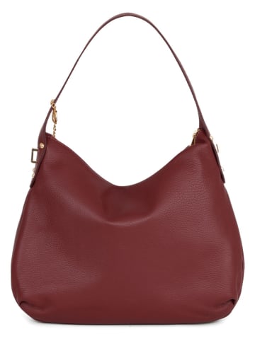 Anna Morellini Leren schoudertas "Armina" bordeaux - (B)35 x (H)31 x (D)7 cm