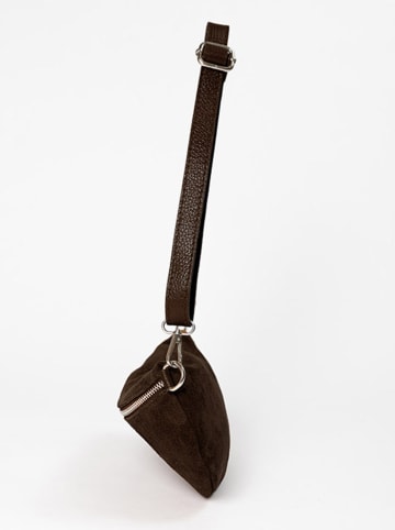 Anna Morellini Skórzana torebka "Filellia" w kolorze czarnym - 25 x 14 x 1 cm