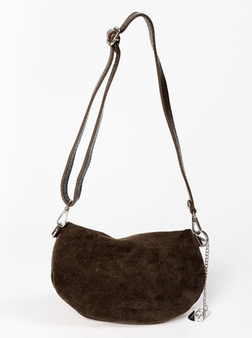 Anna Morellini Leren schoudertas &quot;Filellia&quot; zwart - (B)25 x (H)14 x (D)1 cm