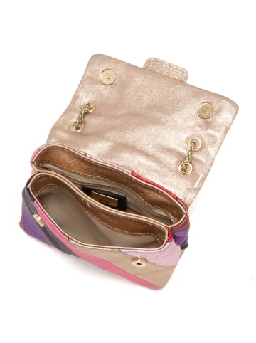 Anna Morellini Leren schoudertas "Bettina" meerkleurig - (B)22 x (H)29 x (D)8 cm
