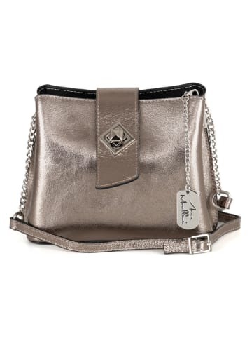 Anna Morellini Leren schoudertas "Santuzza" goudkleurig - (B)22 x (H)19 x (D)10 cm
