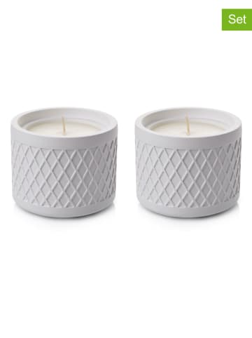 Lucky Bees 2-delige set: kaarsen wit - 2x 380 g