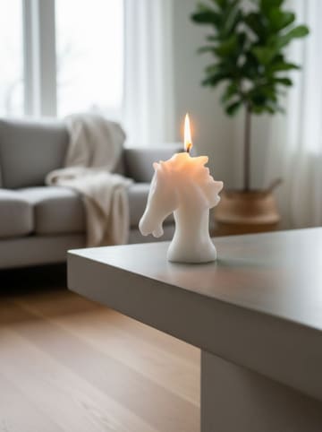 Lucky Bees Duftkerze in Weiß - 220 g