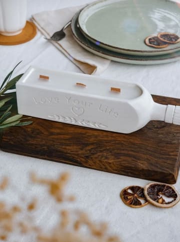 Lucky Bees Duftkerze in Weiß - 650 g