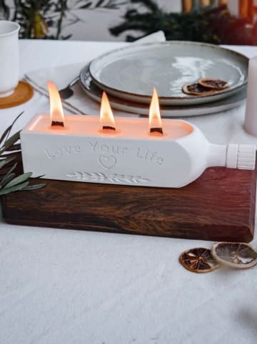 Lucky Bees Geurkaars wit - 650 g