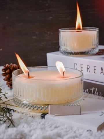 Lucky Bees 2-delige set: geurkaarsen crème