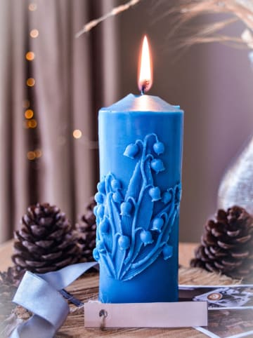 Lucky Bees Duftkerze in Blau - 450 g