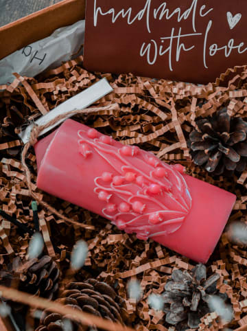 Lucky Bees Geurkaars rood - 450 g