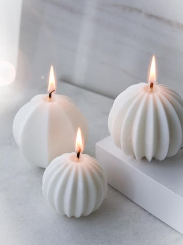 Lucky Bees 3er-Set: Duftkerzen in Weiß