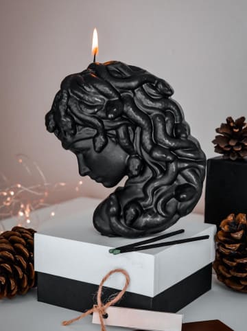 Lucky Bees Duftkerze in Schwarz - 350 g